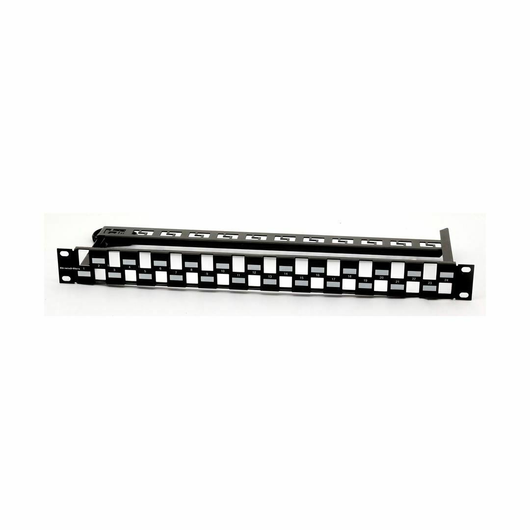Leviton panel CAT.5e/6/6A 24-port modularen+nosilec kablov — slika 2