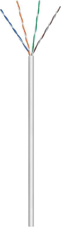 MicroConnect Kabel U/UTP CAT5e 305m Siv PVC, Strined Omrežni