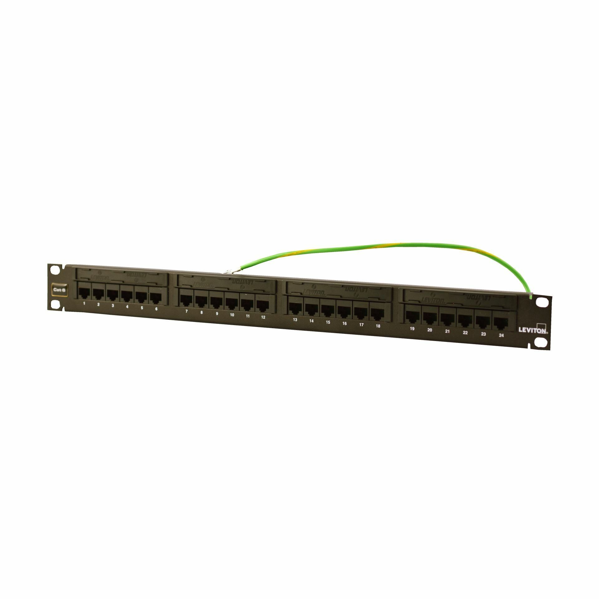 Leviton panel CAT.6+ UTP 24-port flat + nosilec kablov 69586-B24 — slika 3
