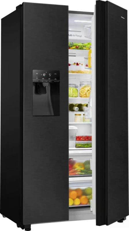 Hisense ameriški hladilnik SBS RS694N4TFE, E, 179,3 cm, H: 371 l, Z:185 — slika 4