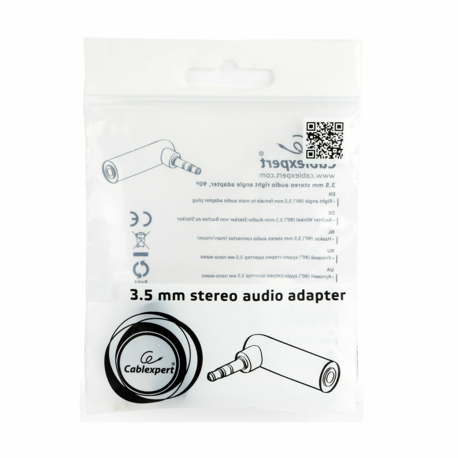 Cablexpert adapter-AVDIO Jack 3,5M/3,5Ž kotni stereo A-3.5M-3.5FL — slika 3