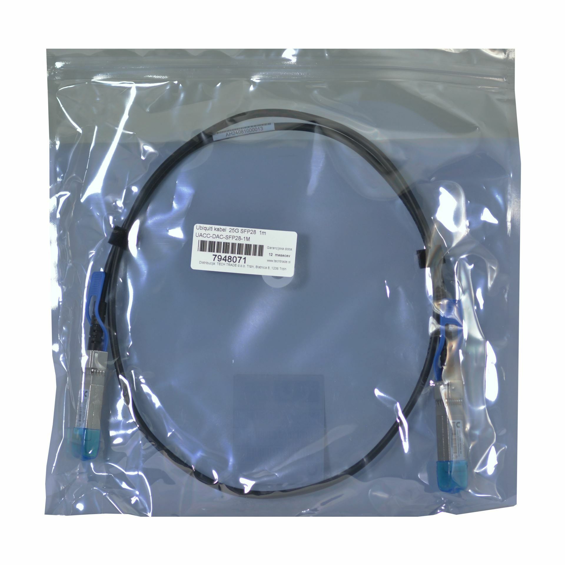 Ubiquiti kabel  25G SFP28  1m UACC-DAC-SFP28-1M — slika 2
