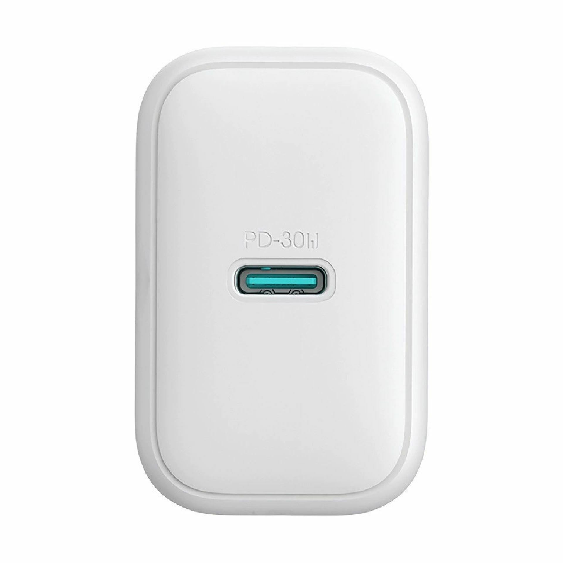 Joyroom polnilec 30W USB TipC GaN PD + kabel bel JR-TCF24 — slika 2