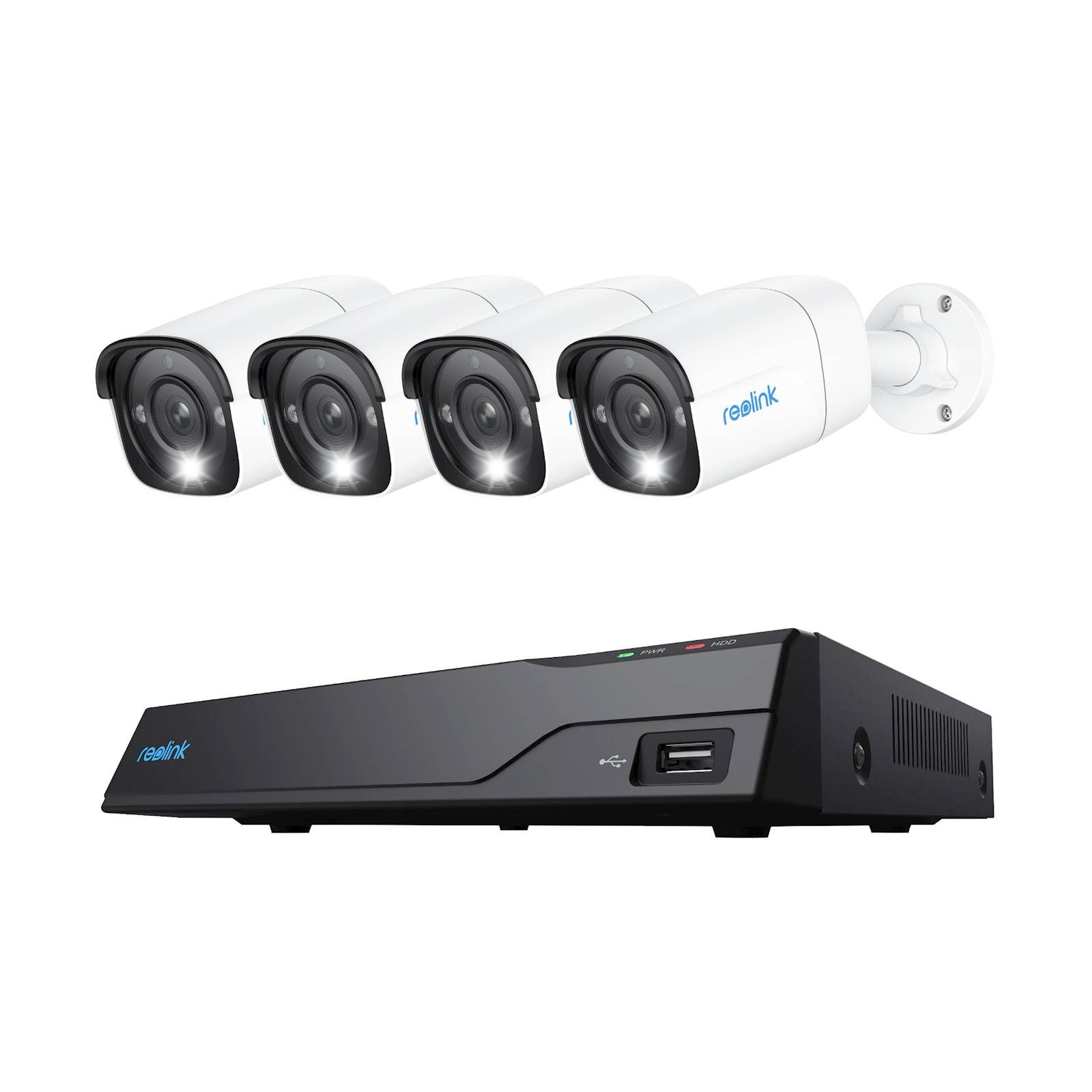 Reolink NVR snemalnik NVS8-12MB4 4K, 12MP, 8 kanalni NVR, 2TB HDD, 4x kamera POE