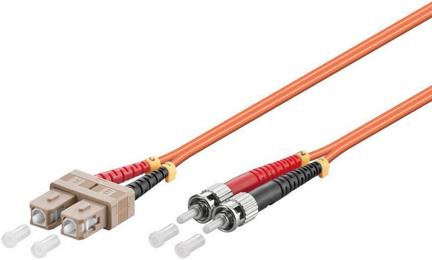 MicroConnect Patch Kabel - ST/UPC-SC/UPC 25m OM1 Optični, Multimode, Duplex, oranžna