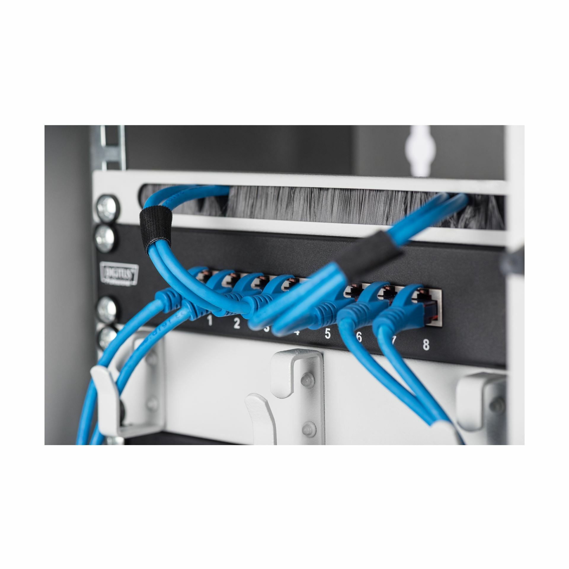 Digitus 250mm panel 8-port CAT.6 1U FTP DN-91608S — slika 4