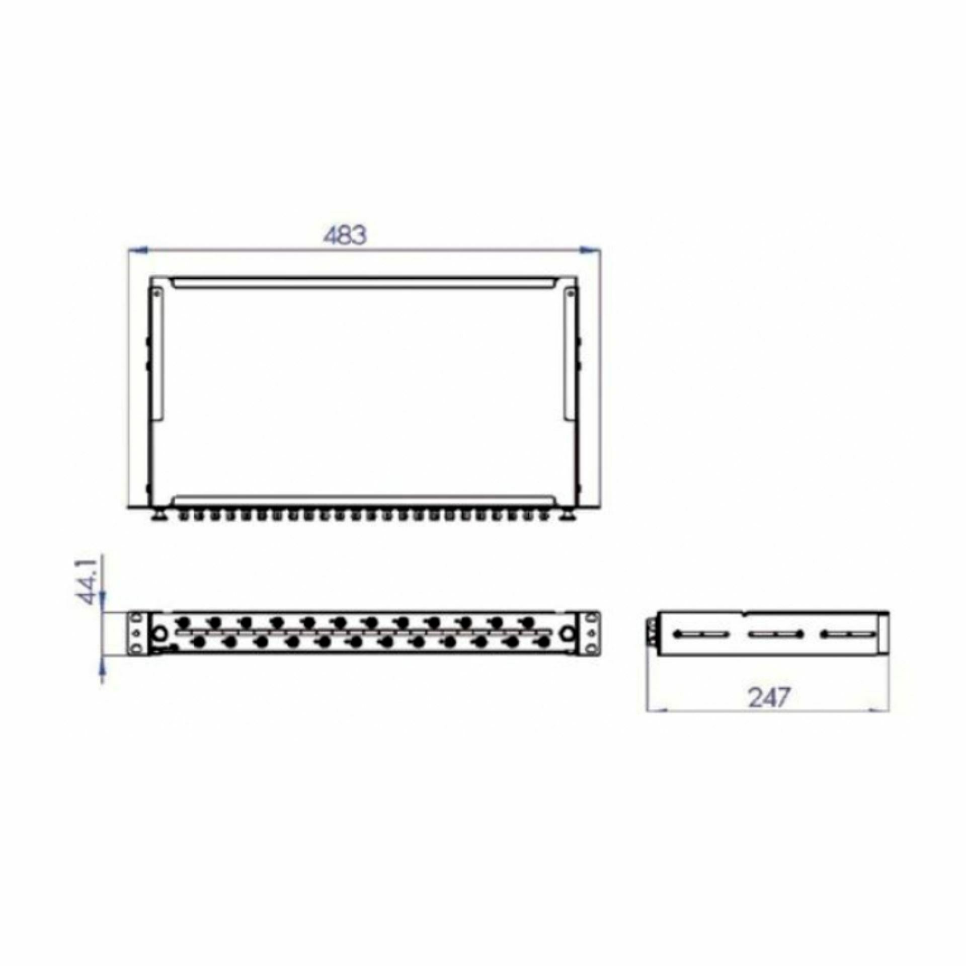 Leviton optični panel LC 24x Duplex / 24x SC Simplex prazen FPCC1SXXX48SC2 — slika 4