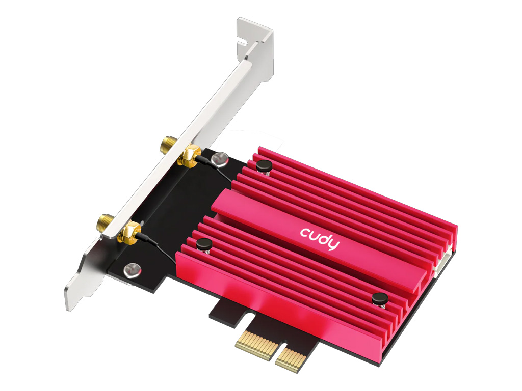 PCI-E brezžični adapter CUDY WE9300S, BE9300 Tri-Band Wi-Fi 7, Bluetooth 5.4, Intel BE200 — slika 3