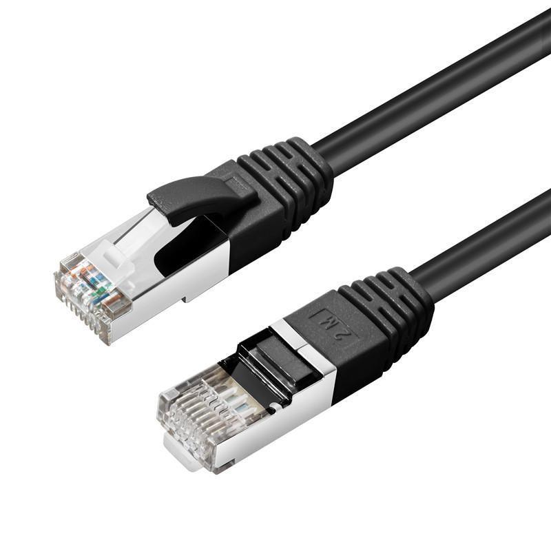 MicroConnect Kabel CAT6A S/FTP 1m Črn LSZH