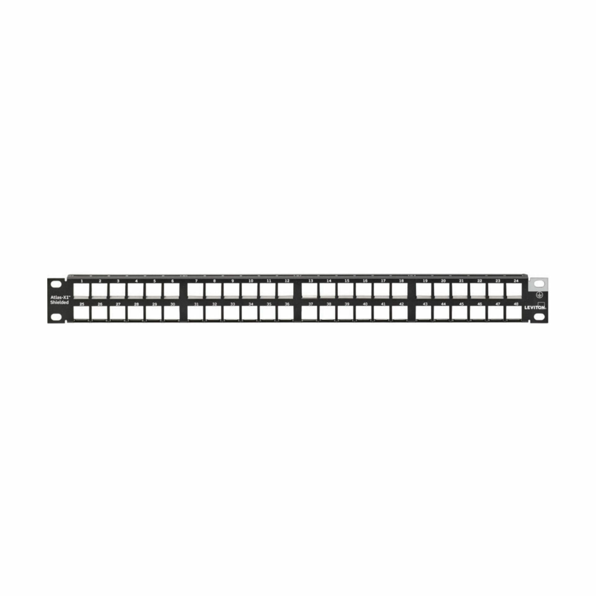 Leviton panel CAT.5e/6/6A 48-port modularen Quickport Atlas-X1 4S255-D48