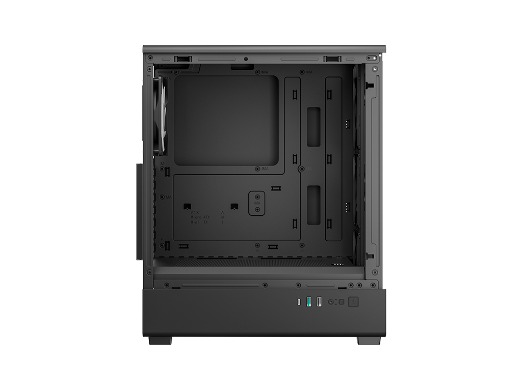 Računalniško ohišje DeepCool CC550 4F, ATX, Midi-Tower, ARGB, kaljeno steklo, črno — slika 4
