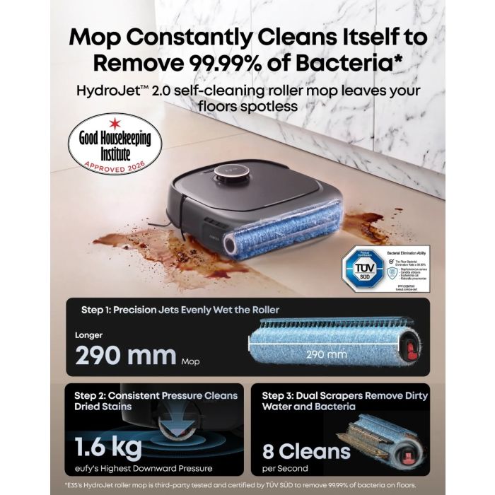 Anker Eufy Omni E35 robotski sesalnik s samičistilno postajo, črn — slika 3