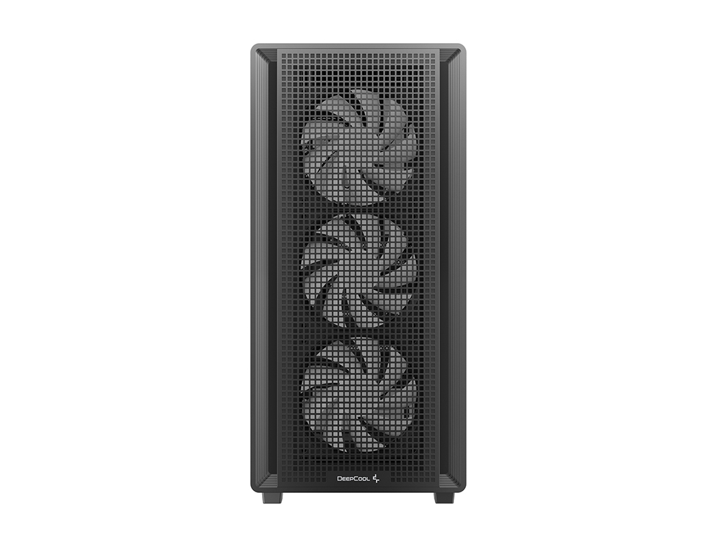 Računalniško ohišje DeepCool CC550 4F, ATX, Midi-Tower, ARGB, kaljeno steklo, črno — slika 3