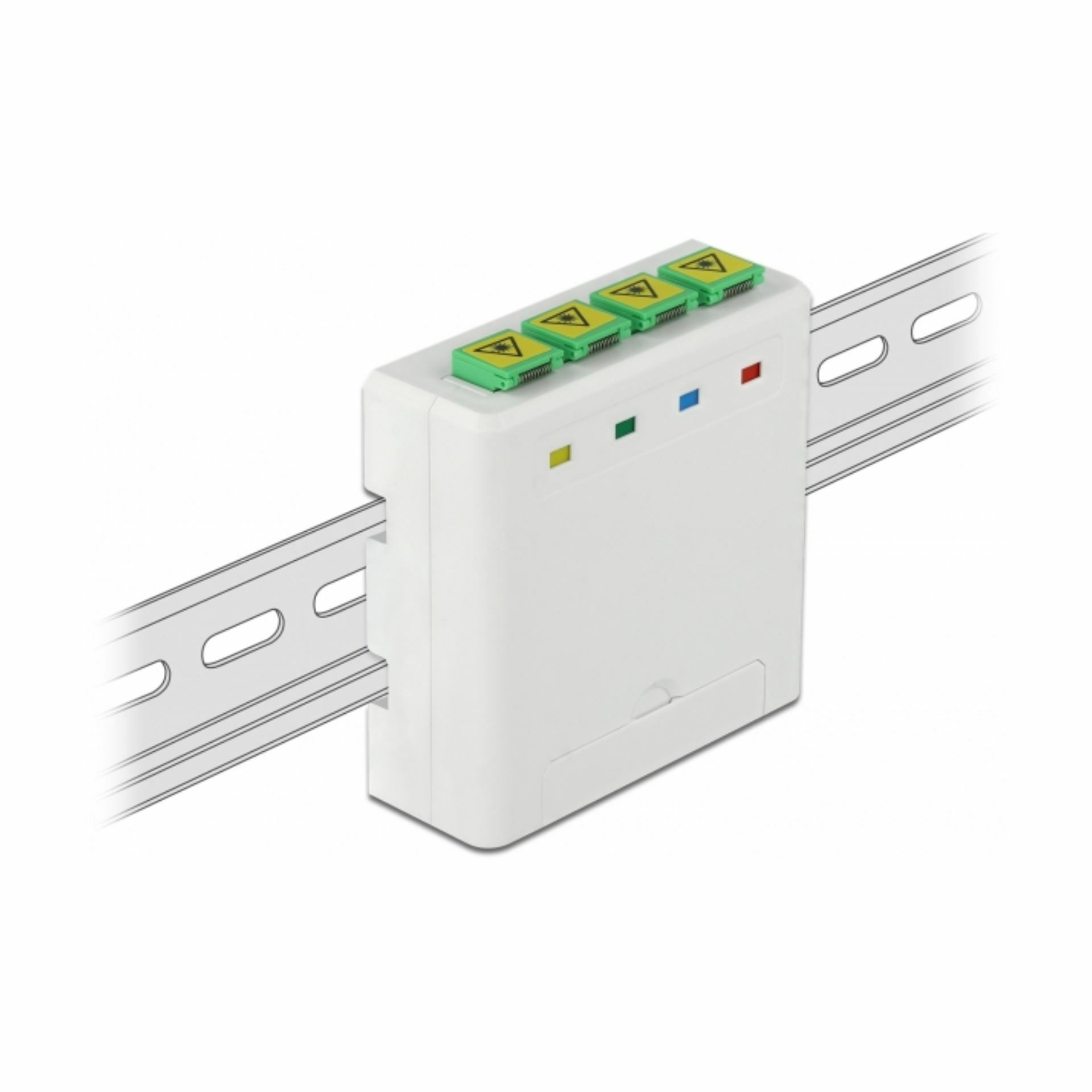 Delock optični panel DIN Rail  4xSC/LC 85921 — slika 2