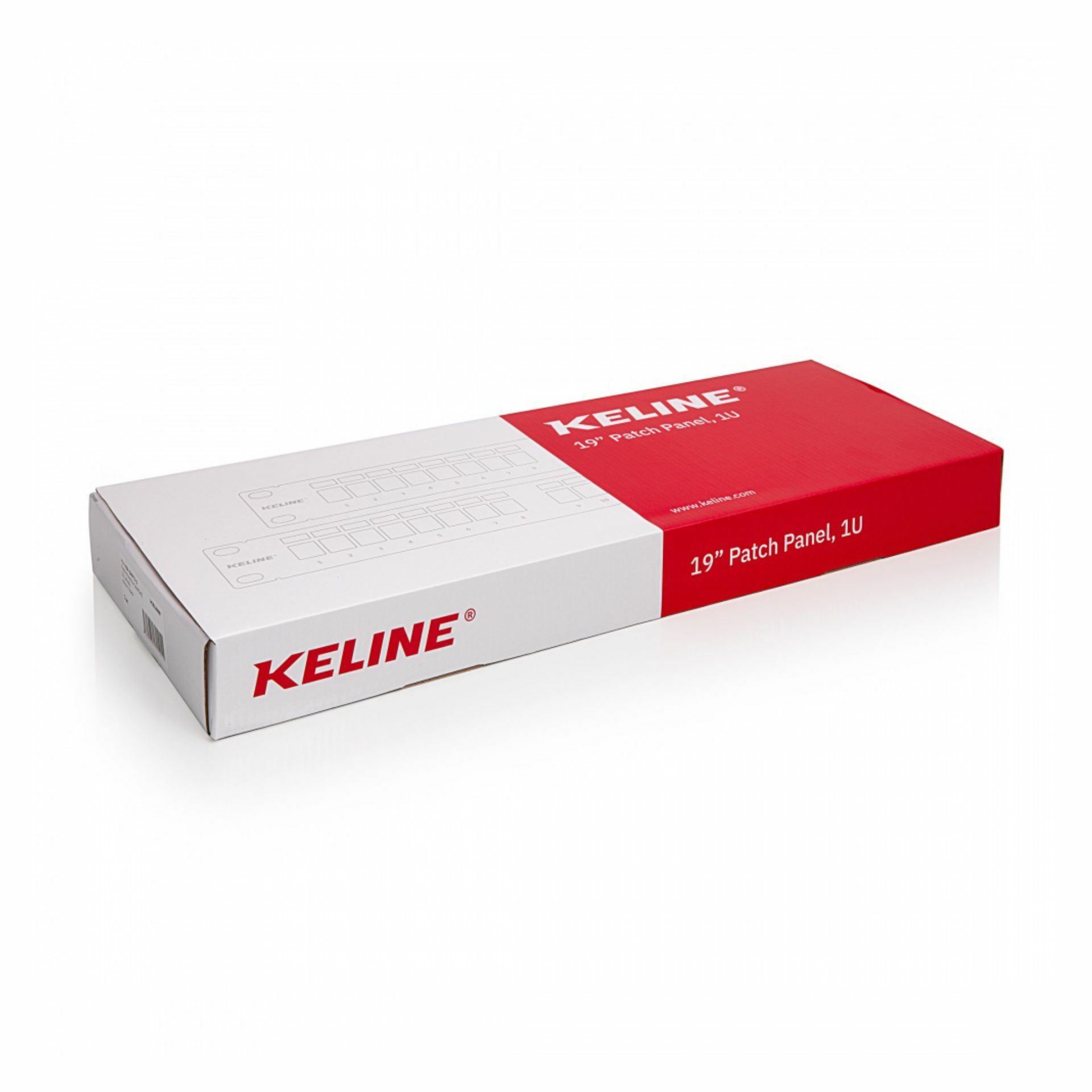 KELine panel CAT.5e/6/6A 24-port +nosilec kablov KEP-EMPTY-S — slika 3