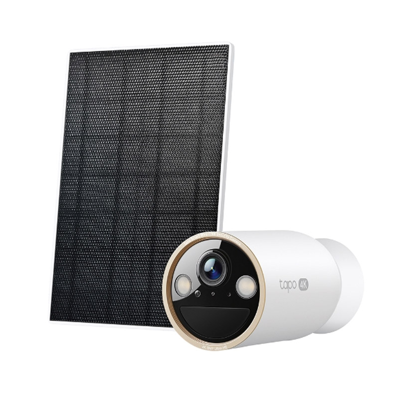 TP-LINK Tapo C460 KIT 8MP 4K dnevno/nočna WiFi Full-Color zunanja brezžična baterijska solarni panel bela nadzorna kamera