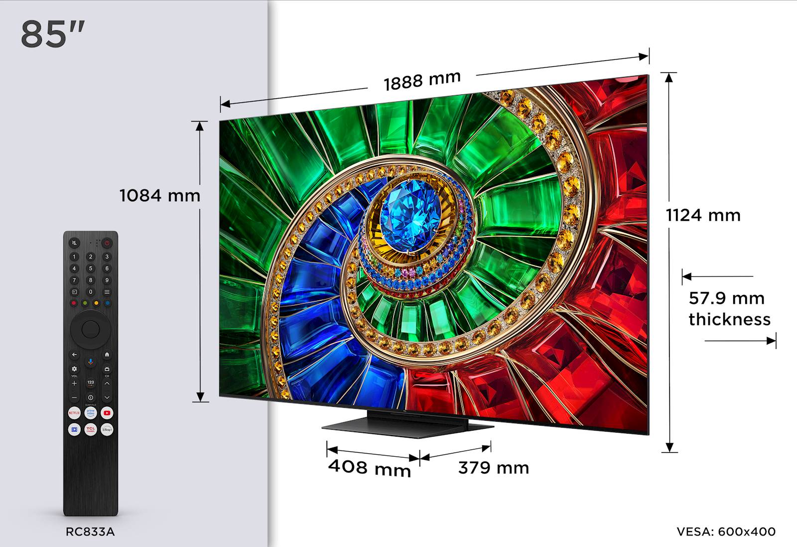 TCL 85 RGB-Mini LED TV 85RM7L — slika 2