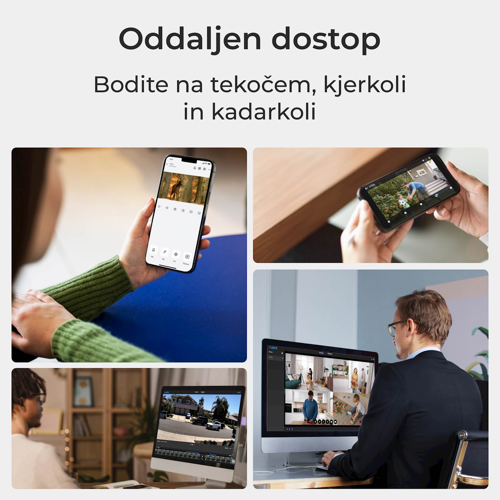 Reolink Ip Kamera serija P430 Zunanja, 4K, 8MP, 5x Optični zoom, POE — slika 3