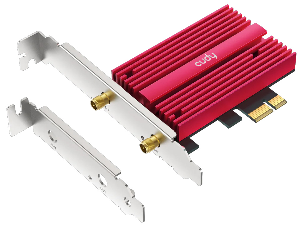 PCI-E brezžični adapter CUDY WE9300S, BE9300 Tri-Band Wi-Fi 7, Bluetooth 5.4, Intel BE200 — slika 4